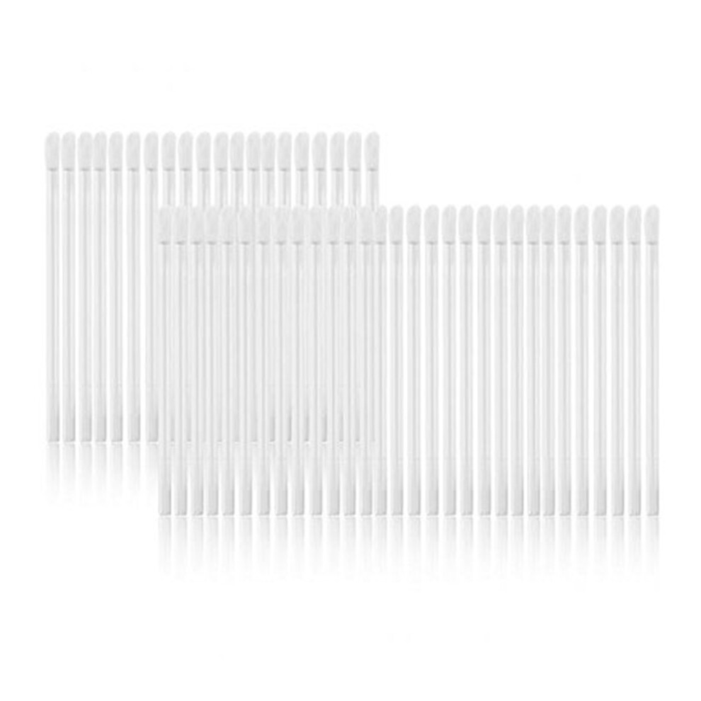 Vaguelly 150Pcs Disposable Makeup Lip Brush Applicator Wands (Transparent)