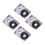 4Pièces Cassettes Audio Vierges 60Min Plastique Gris Interview 10