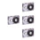 4Pièces Cassettes Audio Vierges 60Min Plastique Gris Interview 5