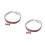 2Stk Elastisches Strasshalsband Pink Mit Charm Für Und 8