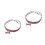 2Stk Elastisches Strasshalsband Pink Mit Charm Für Und 9