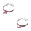 2Stk Elastisches Strasshalsband Pink Mit Charm Für Und 5