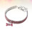 2Stk Elastisches Strasshalsband Pink Mit Charm Für Und 2