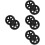 8 Pcs Replaceable Plastic Wheels For Shopping Cart And Baby Trolley 8