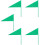 20 Pcs Corner Flag Iron Marking Flags Training Field Sturdy 2