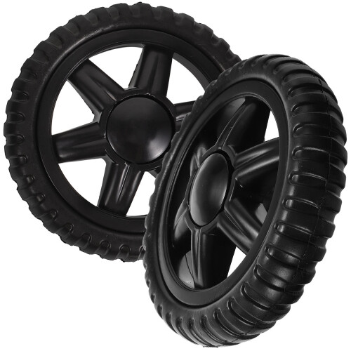 8 Pcs Replaceable Plastic Wheels For Shopping Cart And Baby Trolley 1