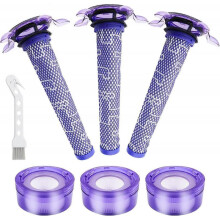 Replacement Vacuum Filter 3 Sets Compatible with V8 Animal V8 Absolute V8 Motorhead SV10 V7 Animal Fluffy Cordless Stick Vacuum C