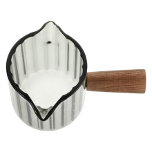 Set Of 2 Espresso Machine Accessories Glass Creamer Pitcher