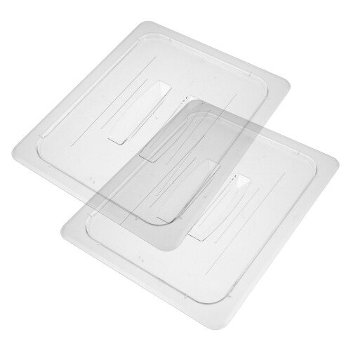 6 Pcs Reusable Half Size Hotel Pan Lids For Steam Table Storage 2