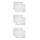 6 Pcs Reusable Half Size Hotel Pan Lids For Steam Table Storage 4
