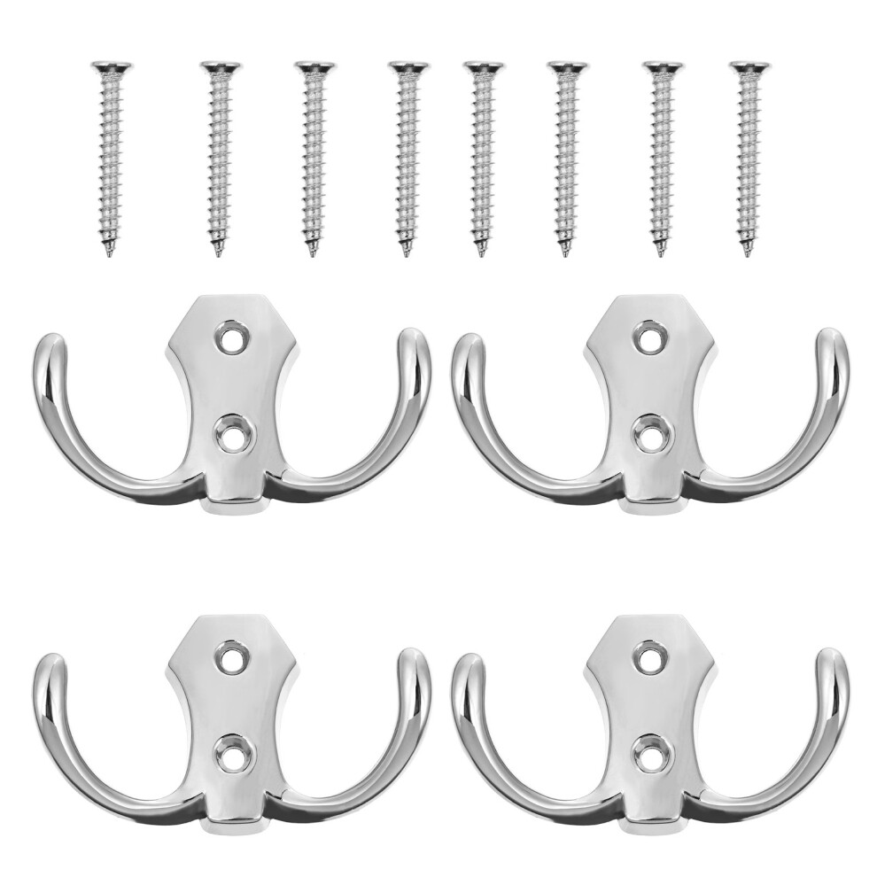 2 Pcs Wall-Mounted Coat Rack Hooks For Hanging Furniture Zinc Alloy-image-OPC-PKYFRGR-NEW