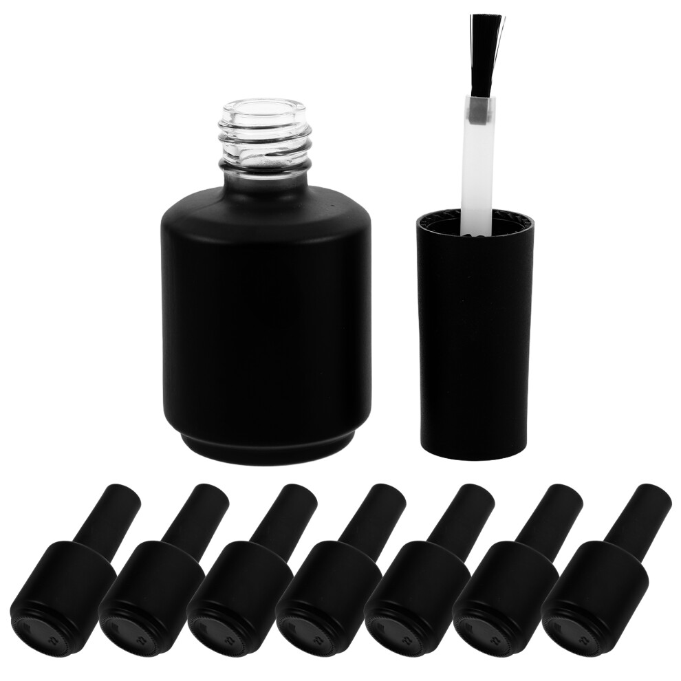 Aboofan 24 Pcs 15Ml Empty Nail Polish Bottles With Brush Caps For Refill