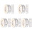 2500 Sheets Blank Compact Food Labels Multi-Function Bottle Stickers 2