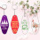 60 Sets Unique Key Ring Diy Blank Keychain 10