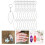 60 Sets Unique Key Ring Diy Blank Keychain 9