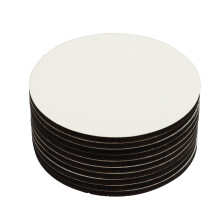80 Pcs Round Thermal Transfer Coasters Teacup Mat