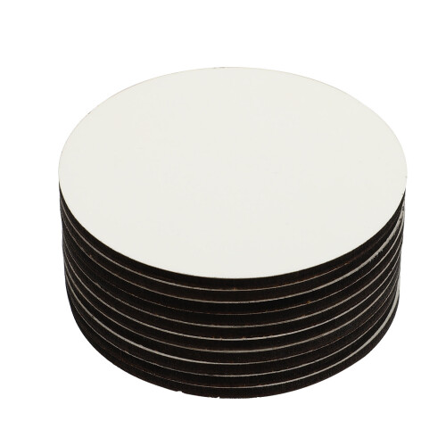 80 Pcs Round Thermal Transfer Coasters Teacup Mat