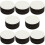 80 Pcs Round Thermal Transfer Coasters Teacup Mat 9