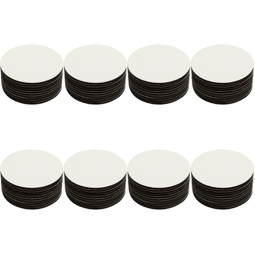 80 Pcs Round Thermal Transfer Coasters Teacup Mat 1