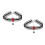 2 Pcs Punk Style Necklace Collar Clavicle Chain Accessory 6