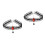 2 Pcs Punk Style Necklace Collar Clavicle Chain Accessory 10