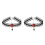 2 Pcs Punk Style Necklace Collar Clavicle Chain Accessory 9