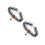 2 Pcs Punk Style Necklace Collar Clavicle Chain Accessory 5