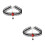 2 Pcs Punk Style Necklace Collar Clavicle Chain Accessory 7