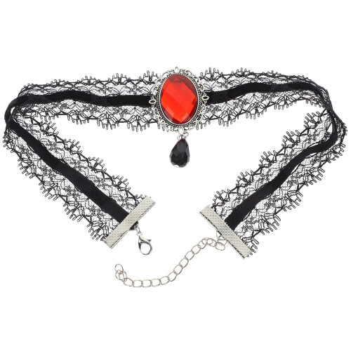 2 Pcs Punk Style Necklace Collar Clavicle Chain Accessory 1