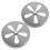 4Stk Silber Rundes Ofen Lüftungsgitter Ventilator Abdeckung 2