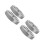 4Stk Silber Rundes Ofen Lüftungsgitter Ventilator Abdeckung 8