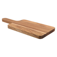 3Pcs Wood Cutting Board With Handle For Cheese Bread Pizza Serving