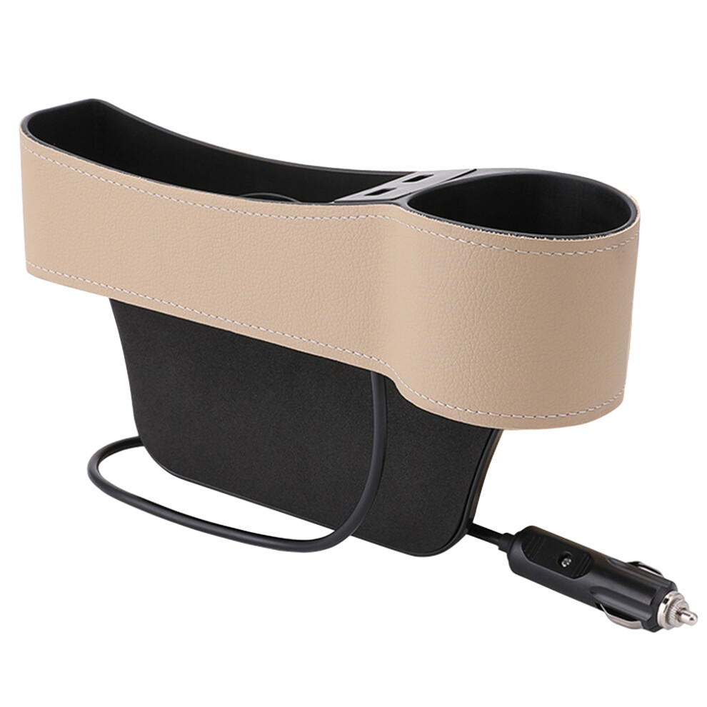 3Pcs Universal Car Seat Gap Filler With Storage And Usb Charger 033759300718