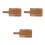 3Pcs Wood Cutting Board With Handle For Cheese Bread Pizza Serving 4