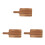 3Pcs Wood Cutting Board With Handle For Cheese Bread Pizza Serving 5