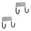 2Pcs Ironing Board Holder Wall Mount Organizer For Laundry Rooms 9