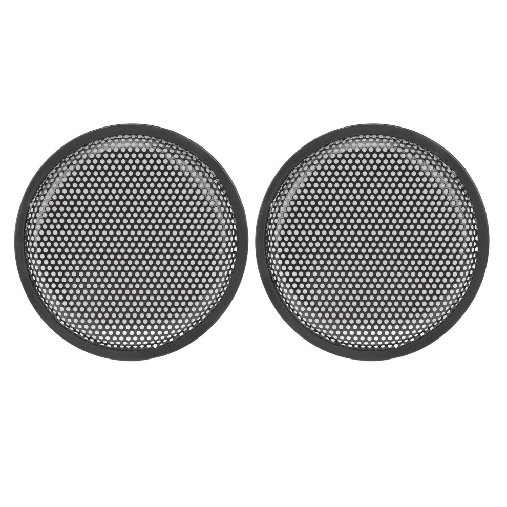 Robust 8 Inch Metal Speaker Grill Cover For Car Rv Rv Iron Mesh 2 Pcs Black 8791352169867