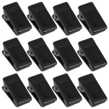 300St Zwarte Adhesieve Badge Clips ABS En Staal Voor Werk En Seminar