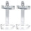 2Pcs Wall Mounted Iron Fire Extinguisher Hanger Rack For Office 2