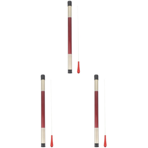 6 Pcs Concert Music Baton For Performance Dark Red 1