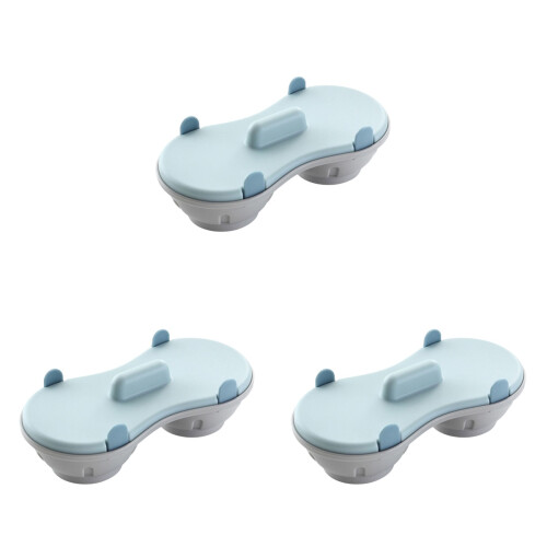 3Pièces Coupe Œufs Bleu Ciel Robuste Cuisine Rapide Maison 1