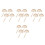 16 Pcs Diy Wooden Protractor Adjustable Ruler For School Projects 10
