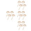 16 Pcs Diy Wooden Protractor Adjustable Ruler For School Projects 9
