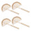16 Pcs Diy Wooden Protractor Adjustable Ruler For School Projects 3