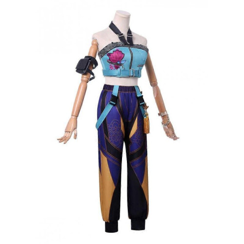 (150 Kids, Zoey With Wig) KPop Demon Hunters Zoey Cosplay Costume Set ...