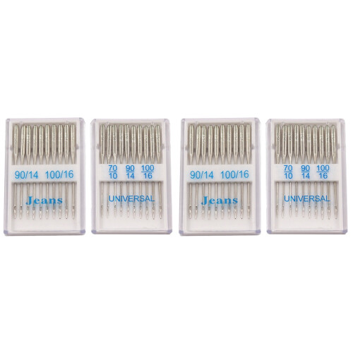 4 Boxes Of Professional Sewing Machine Needles Portable Stitching 1