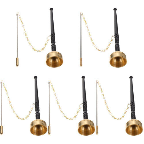 5Pcs Buddhism Copper Percussion Instrument Temple Yin Qing Ritual Ware 1