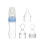 9 Pcs Silica Gel Spoon Head Rice Paste Bottle For Baby Training Blue 1