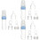 9 Pcs Silica Gel Spoon Head Rice Paste Bottle For Baby Training Blue 6