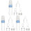 9 Pcs Silica Gel Spoon Head Rice Paste Bottle For Baby Training Blue 2